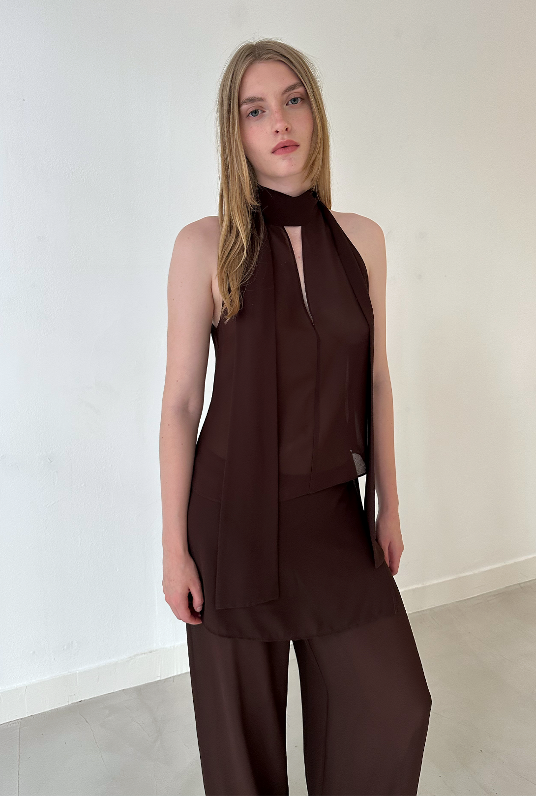 SAEMDI Flowy Overskirt Trousers