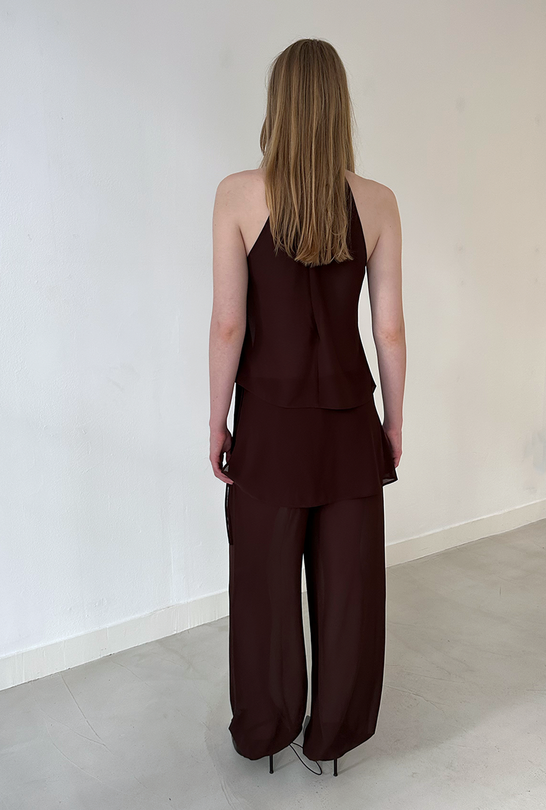 SAEMDI Flowy Overskirt Trousers