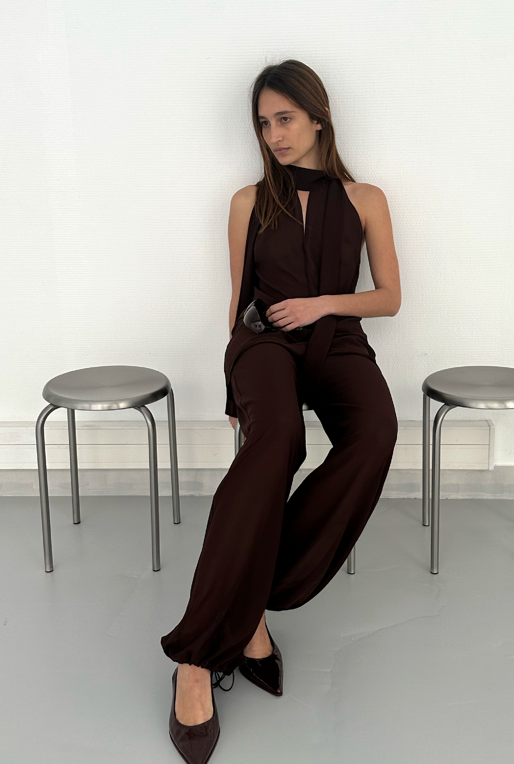 SAEMDI Flowy Overskirt Trousers
