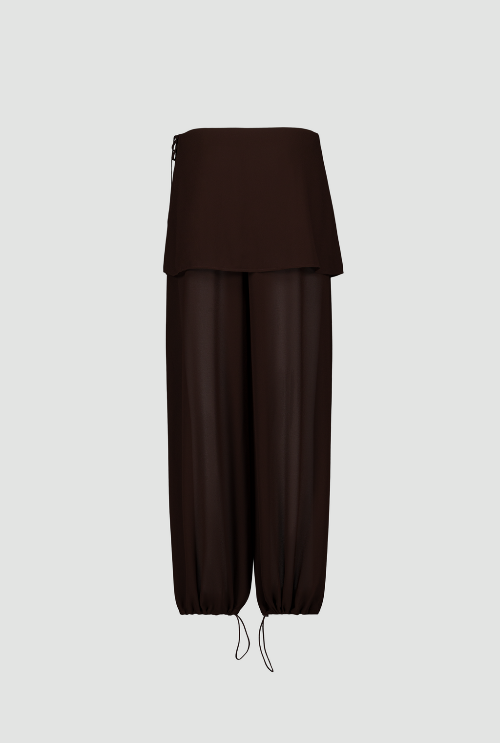 SAEMDI Flowy Overskirt Trousers