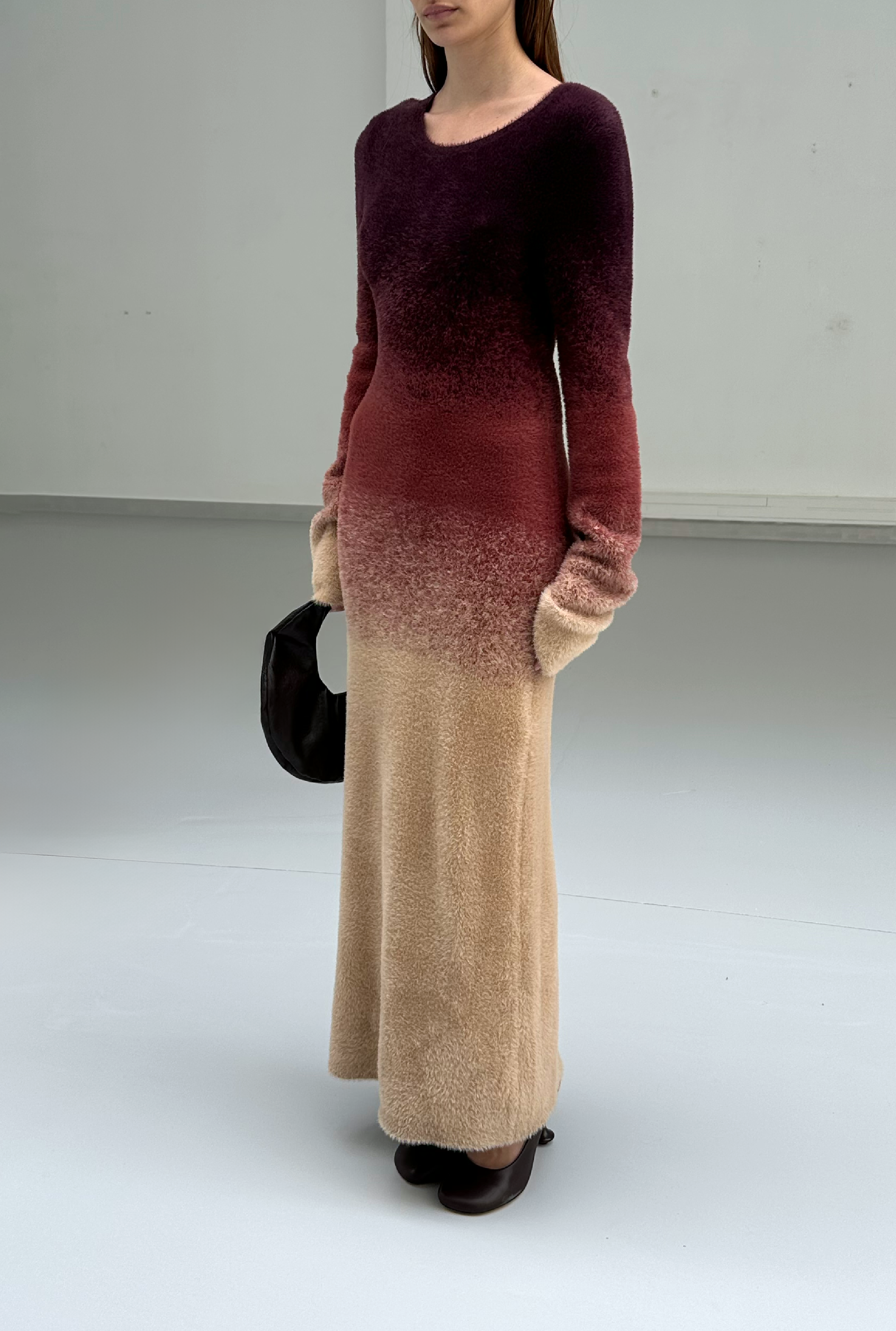SAEMDI Gradient Knit Dress