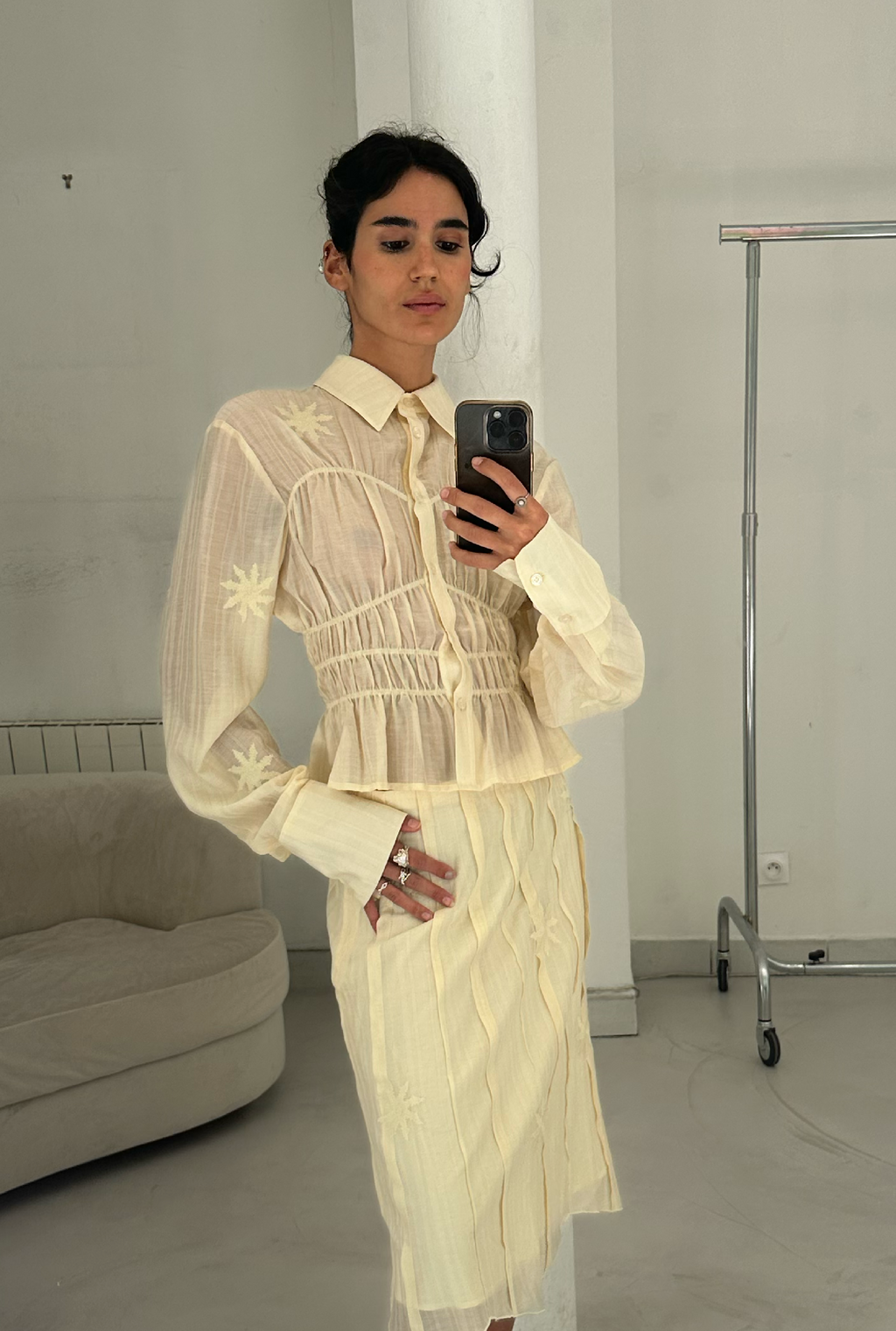 SAEMDI Kaia Shirt - Butter Yellow