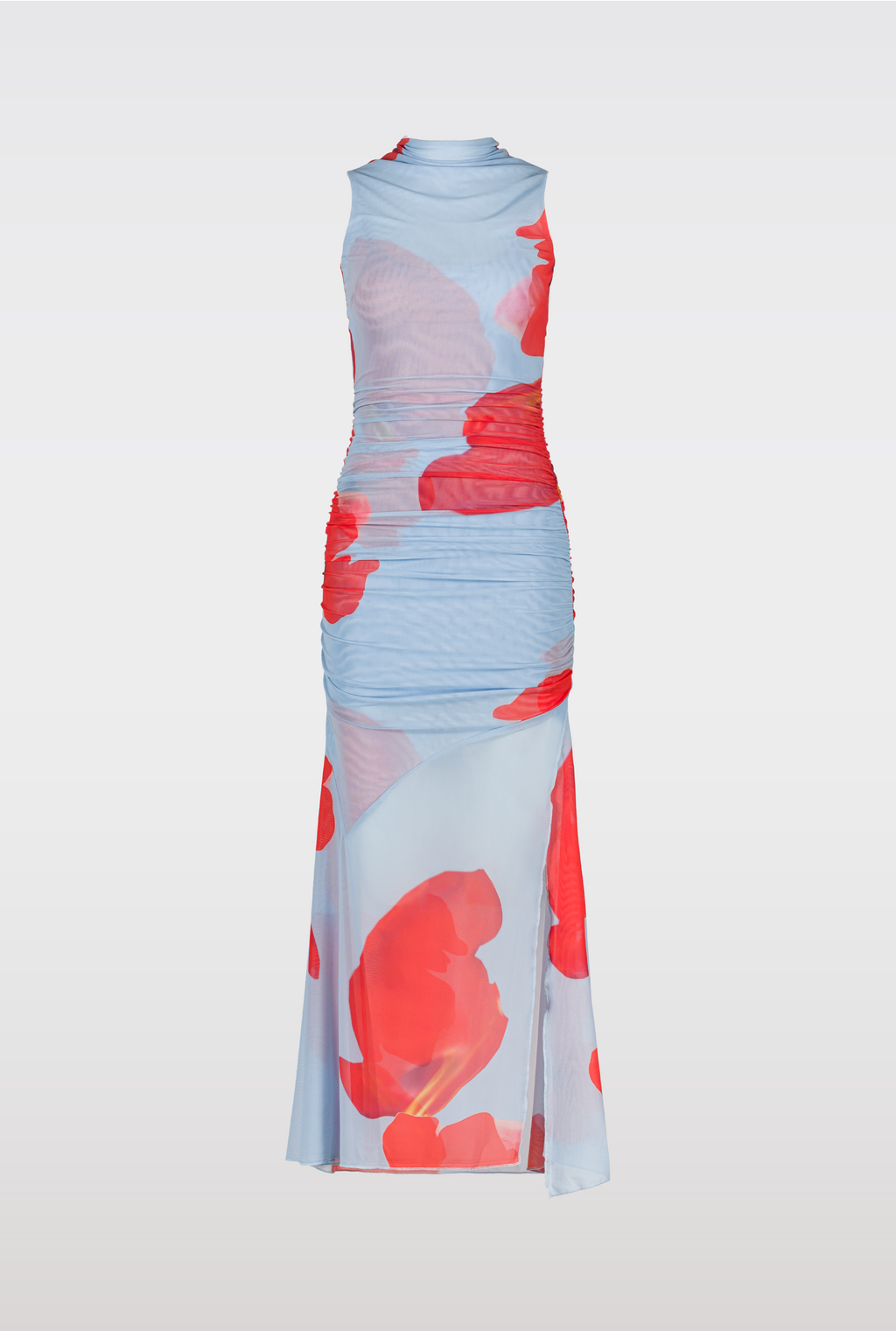SAEMDI Floral Mesh Dress - Floral Print