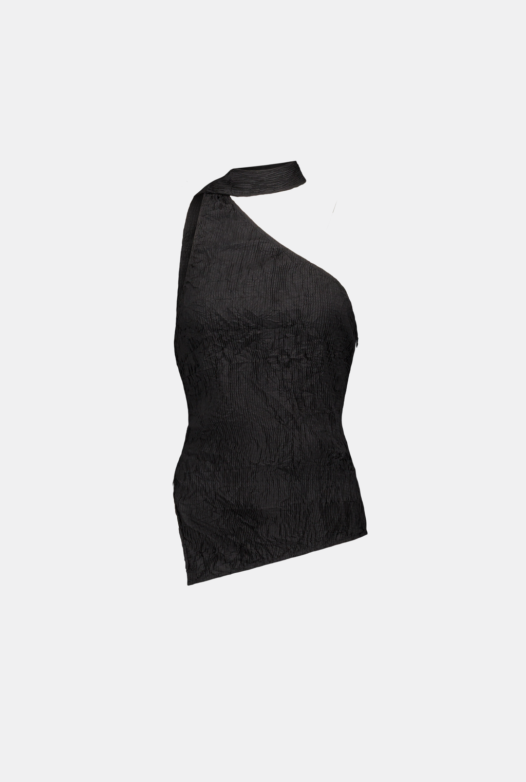 SAEMDI One-Shoulder Scarf Top