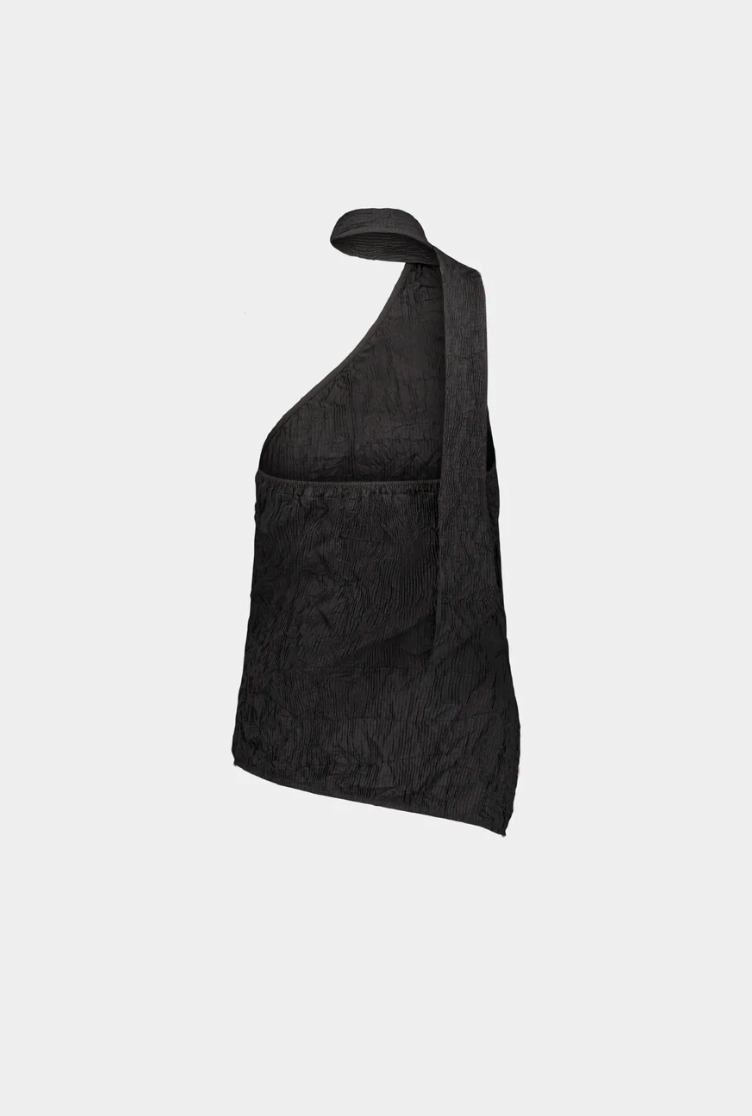 SAEMDI One Shoulder Scarf Top