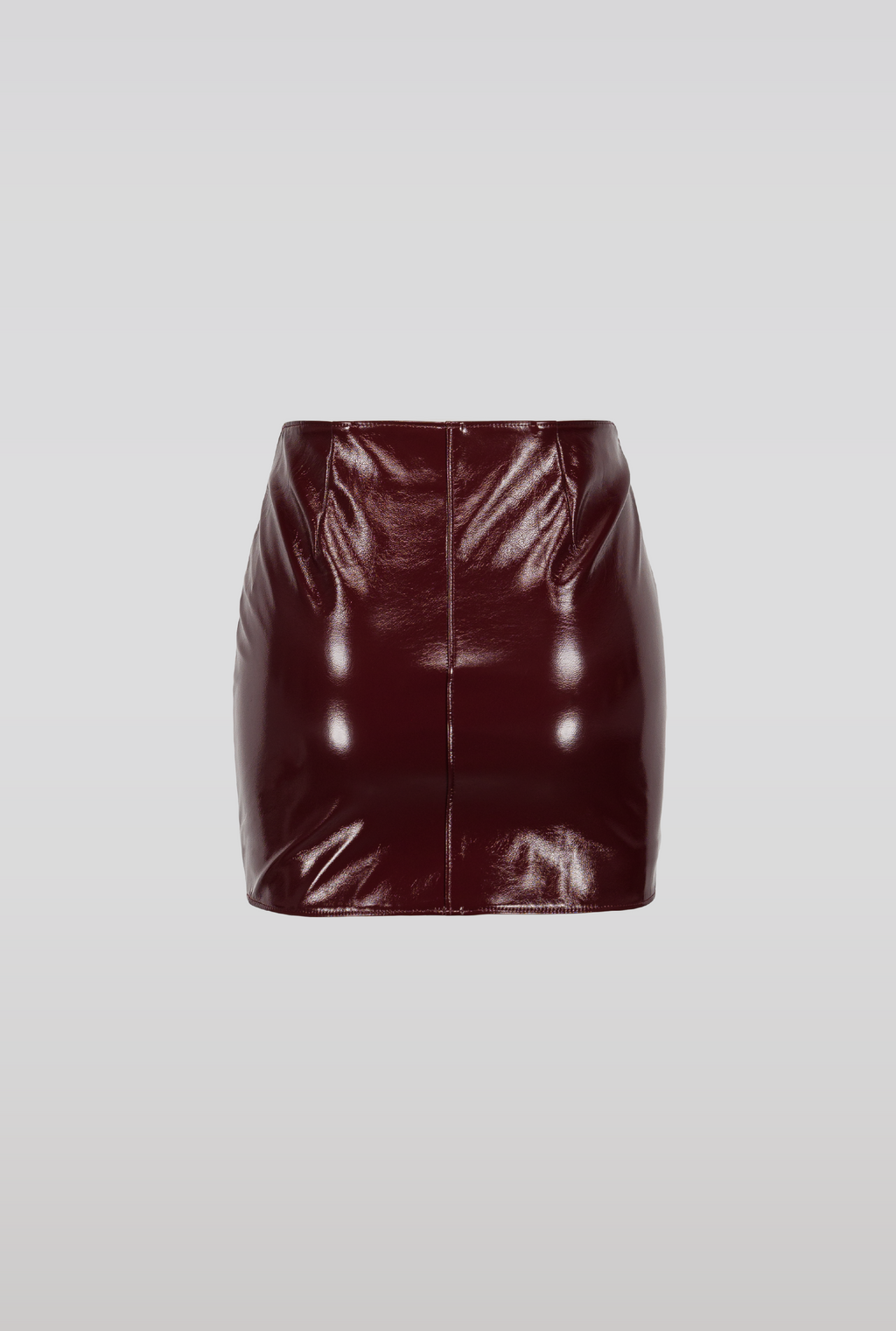 SAEMDI Patent Mini Skirt