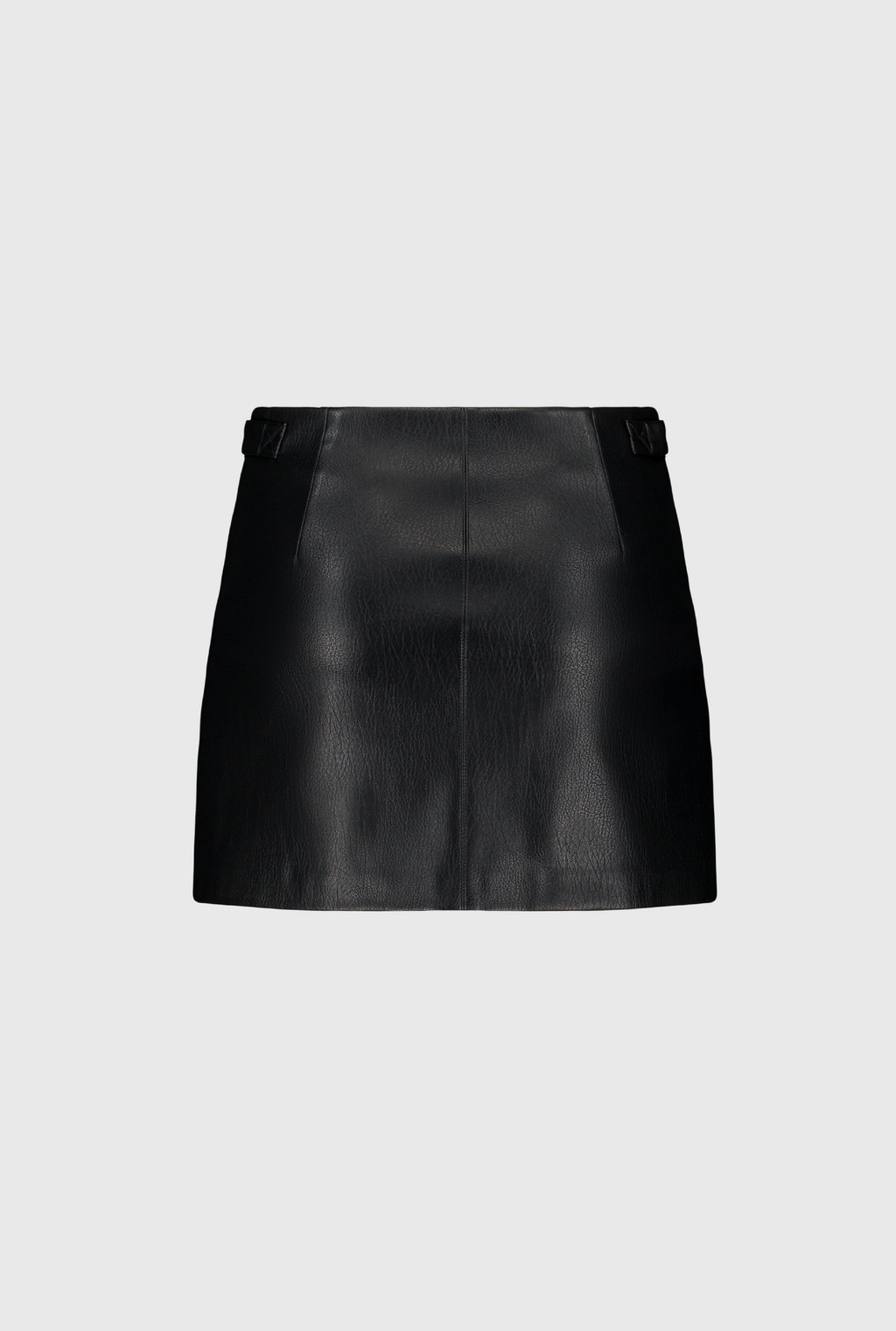 SAEMDI Pu Biker Skirt