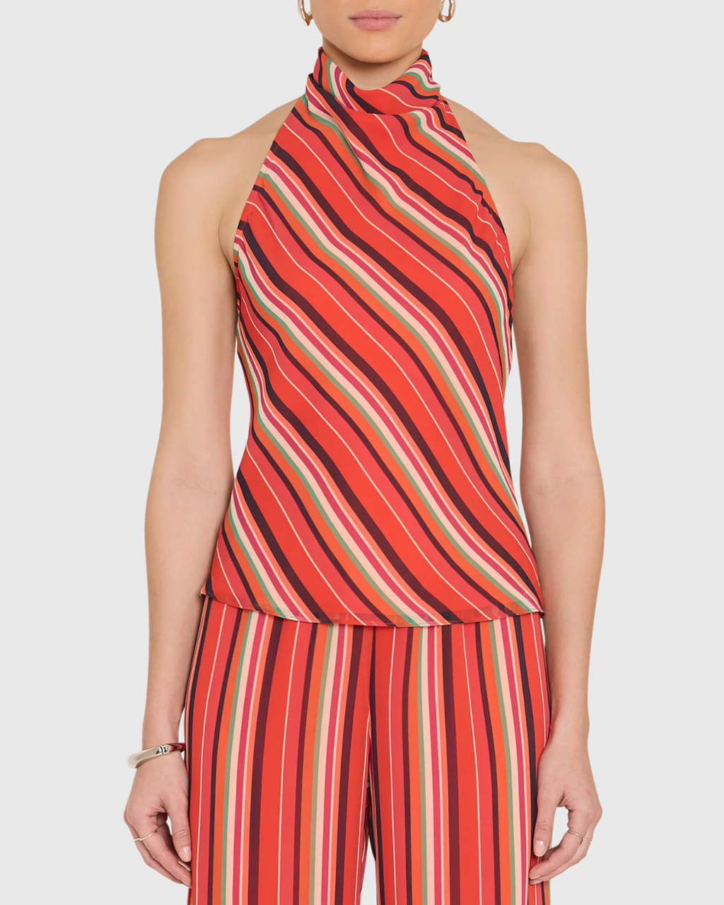 Amanda Uprichard Samba Top - Soleil Stripes