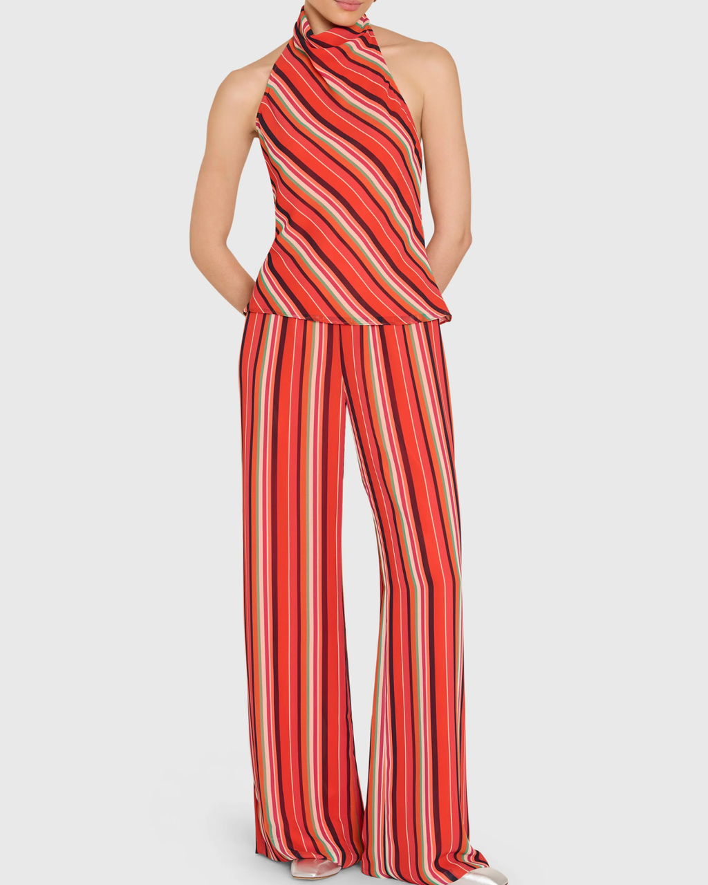 Amanda Uprichard Samba Top - Soleil Stripes