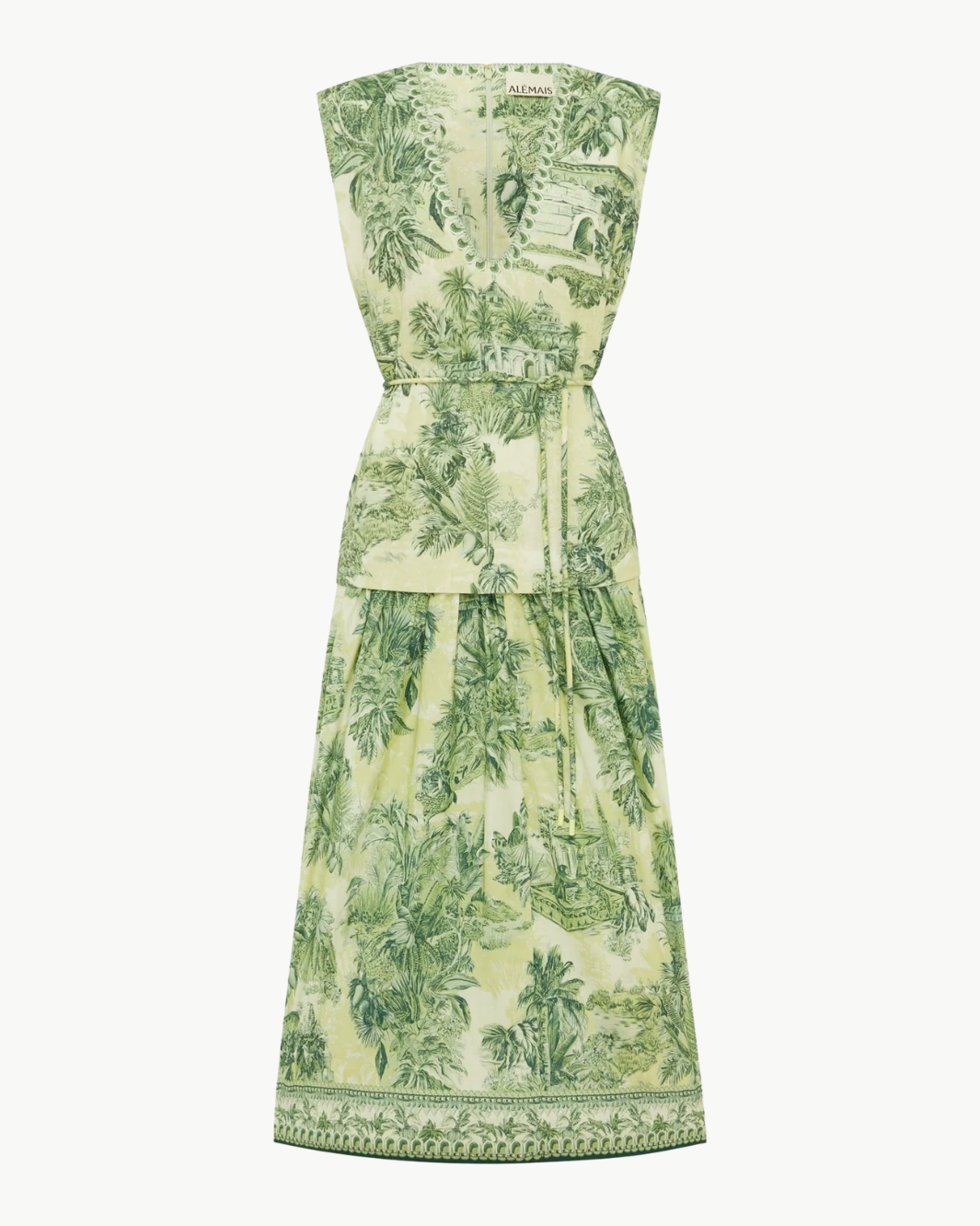 ALÉMAIS Sara Midi Dress - Green