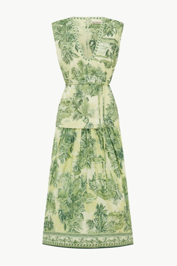 ALÉMAIS Sara Midi Dress - Green