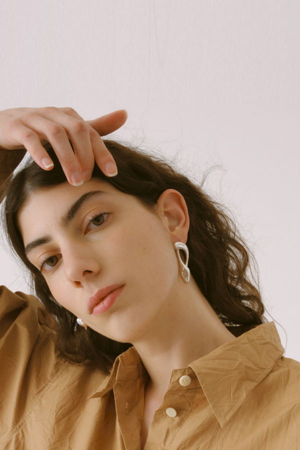 SAYAKA DAVIS NEW YORK Yin Yang Drape Earring 