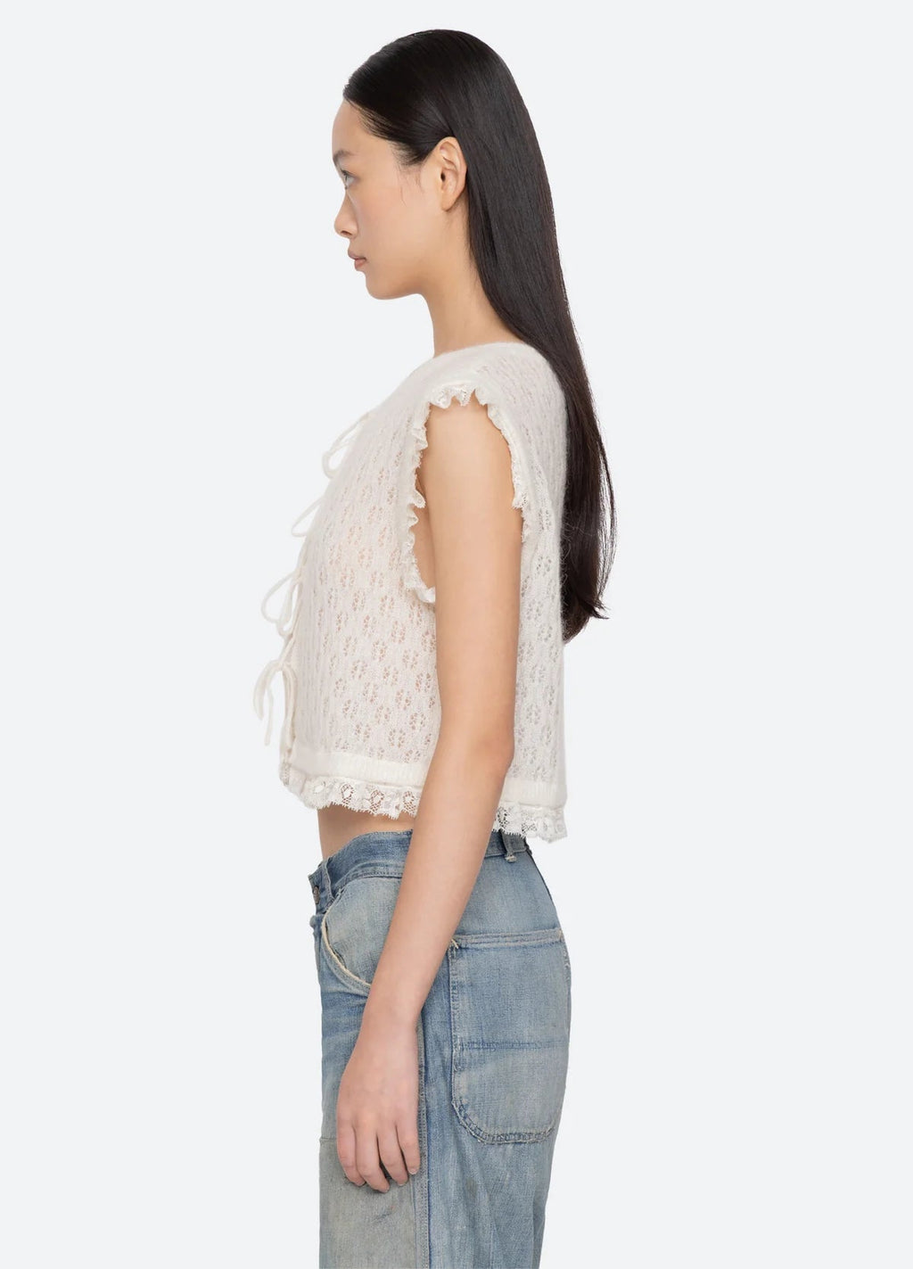 Sea NY Teagan Knit Combo Vest Top