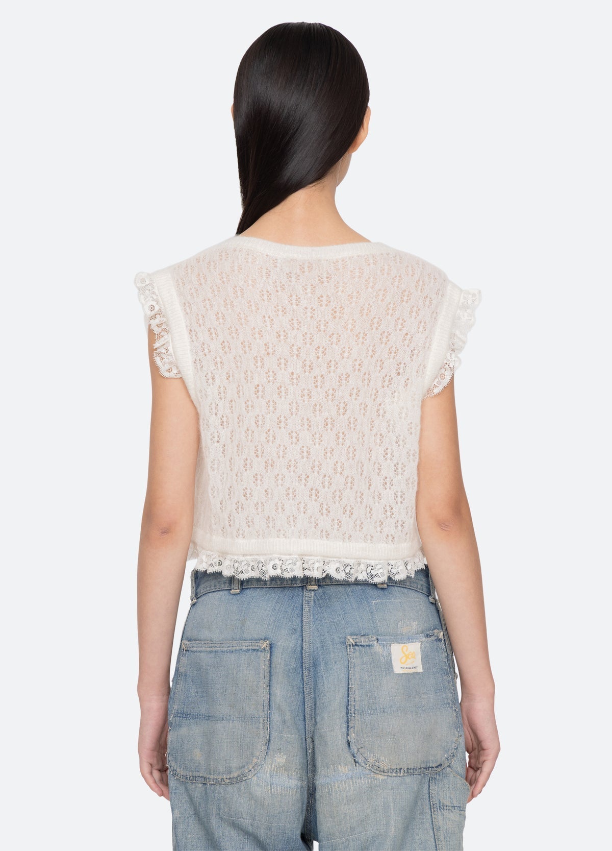 Sea NY Teagan Knit Combo Vest Top