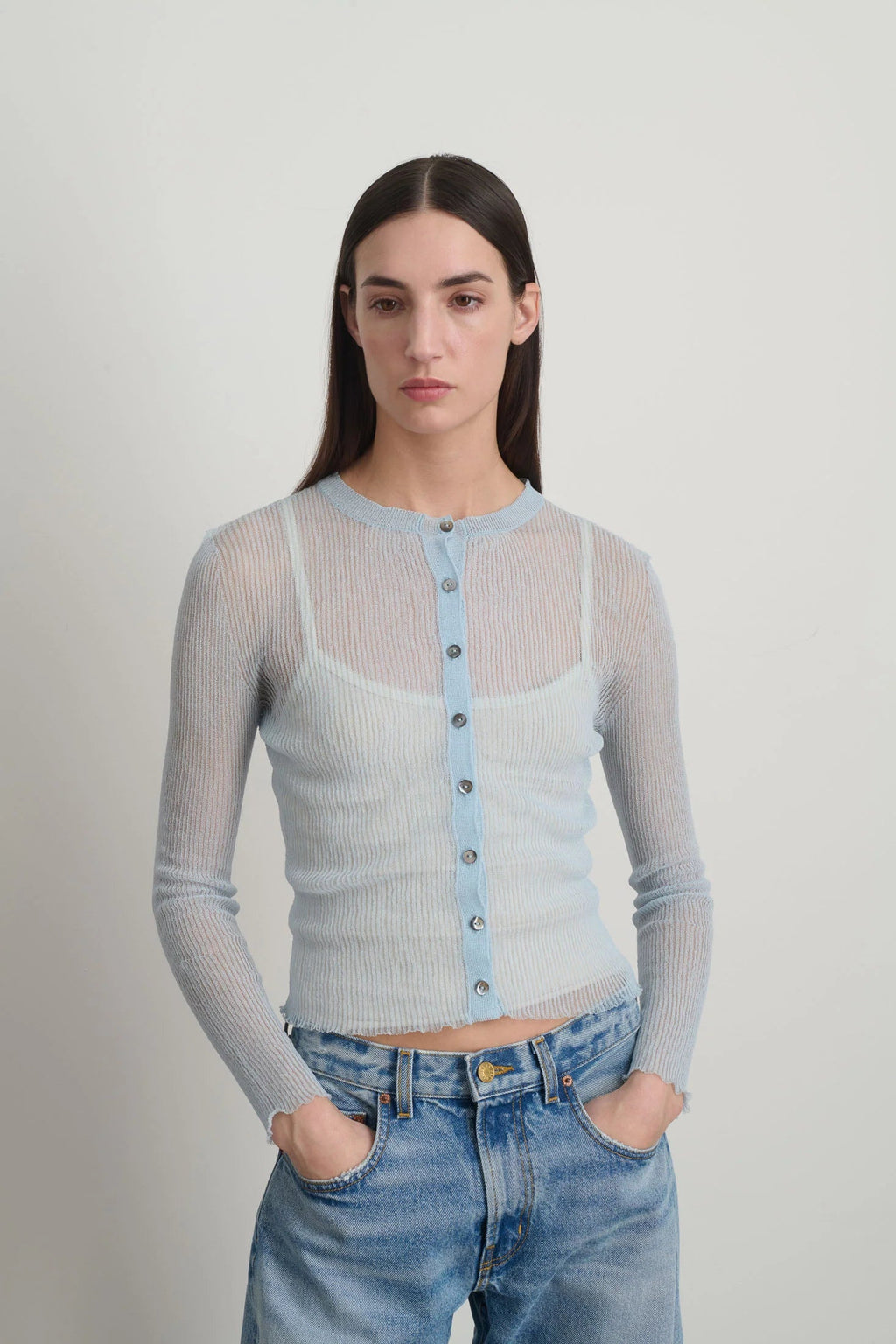 B Sides Sheer Cardigan