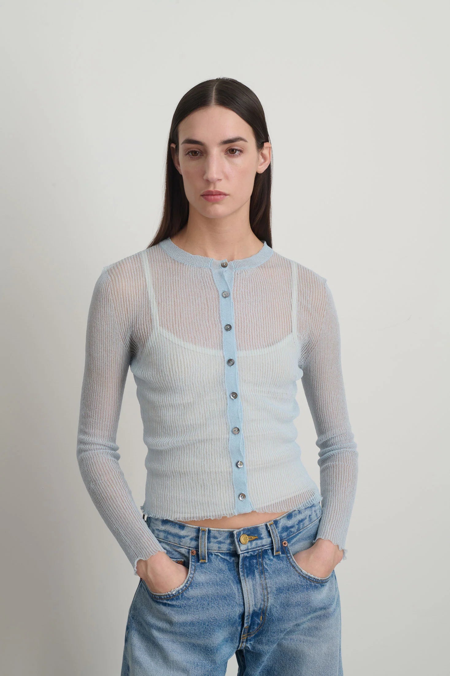 B Sides Sheer Cardigan