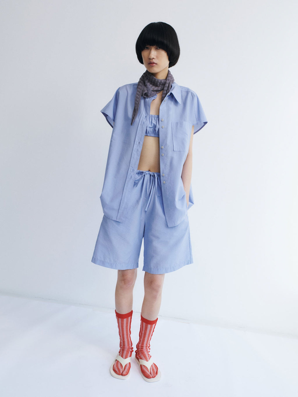 Rus Shingu Shorts - Salvia Blue