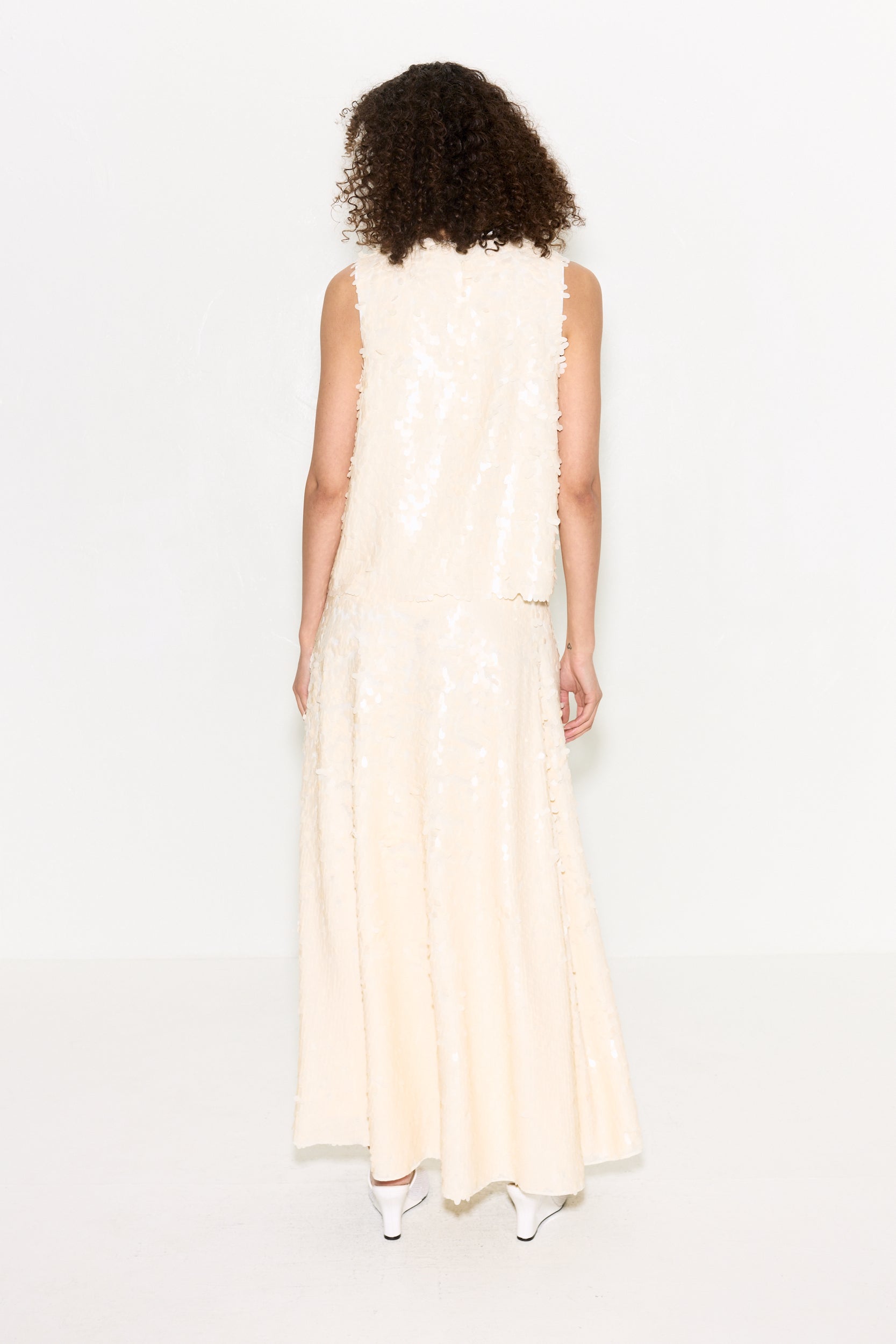 Simon Miller Shirley Sequin Top - Bone