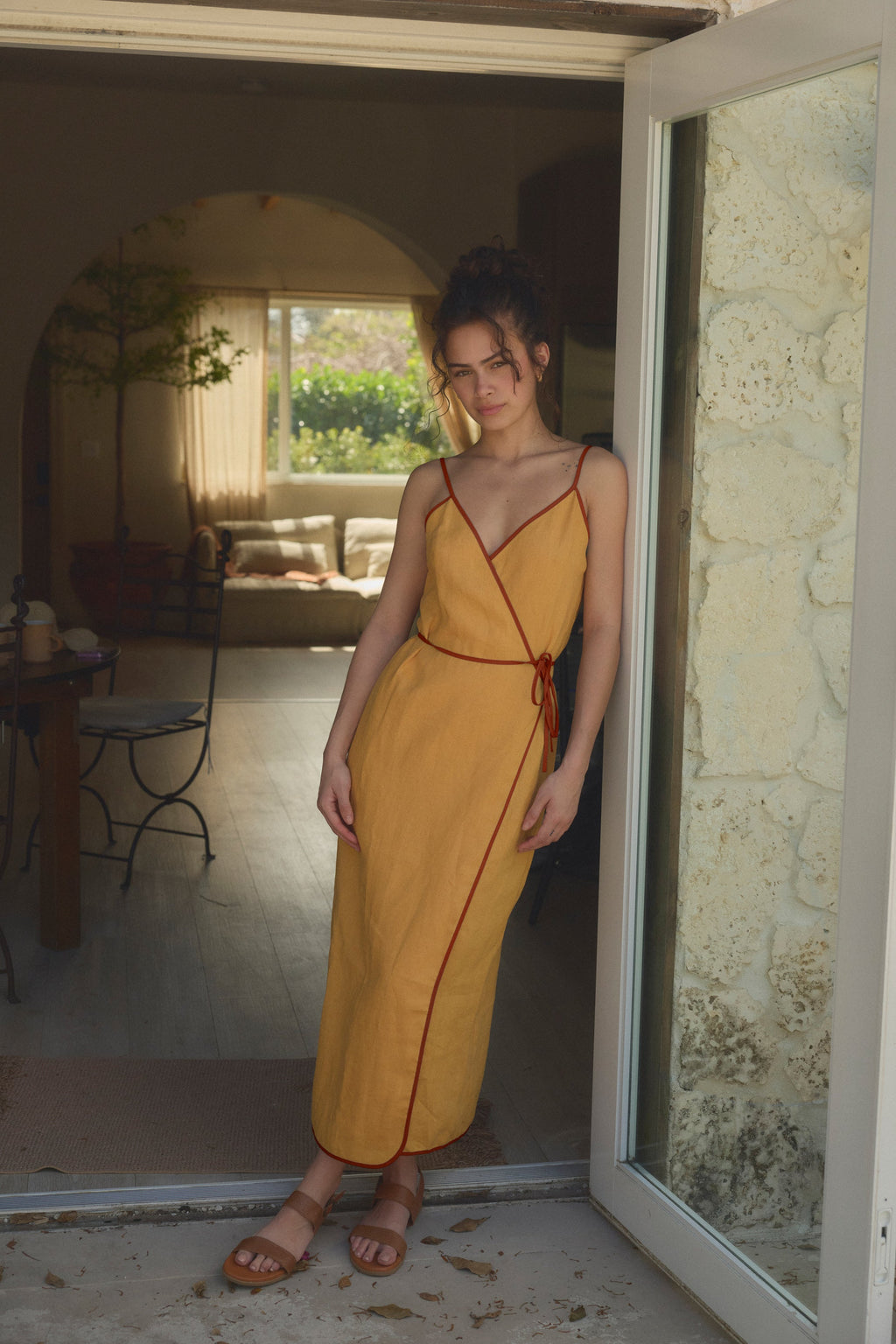 ESYA Siena Linen Wrap Dress