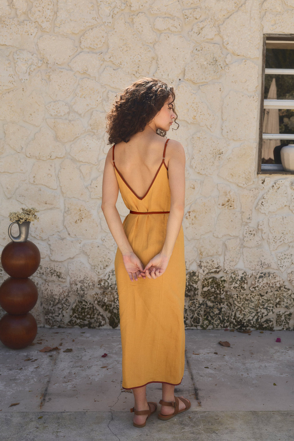 ESYA Siena Linen Wrap Dress