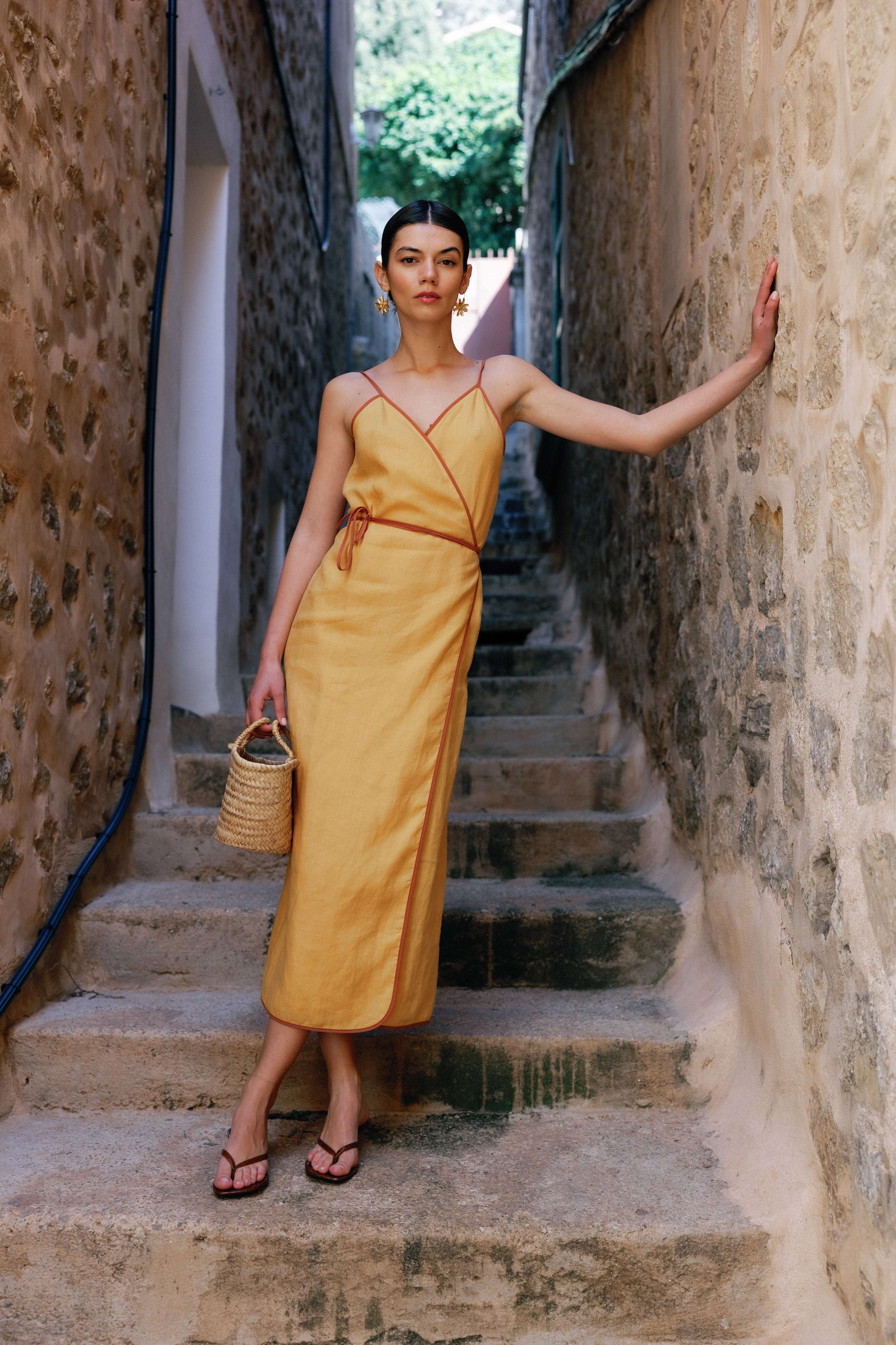 ESYA Siena Linen Wrap Dress