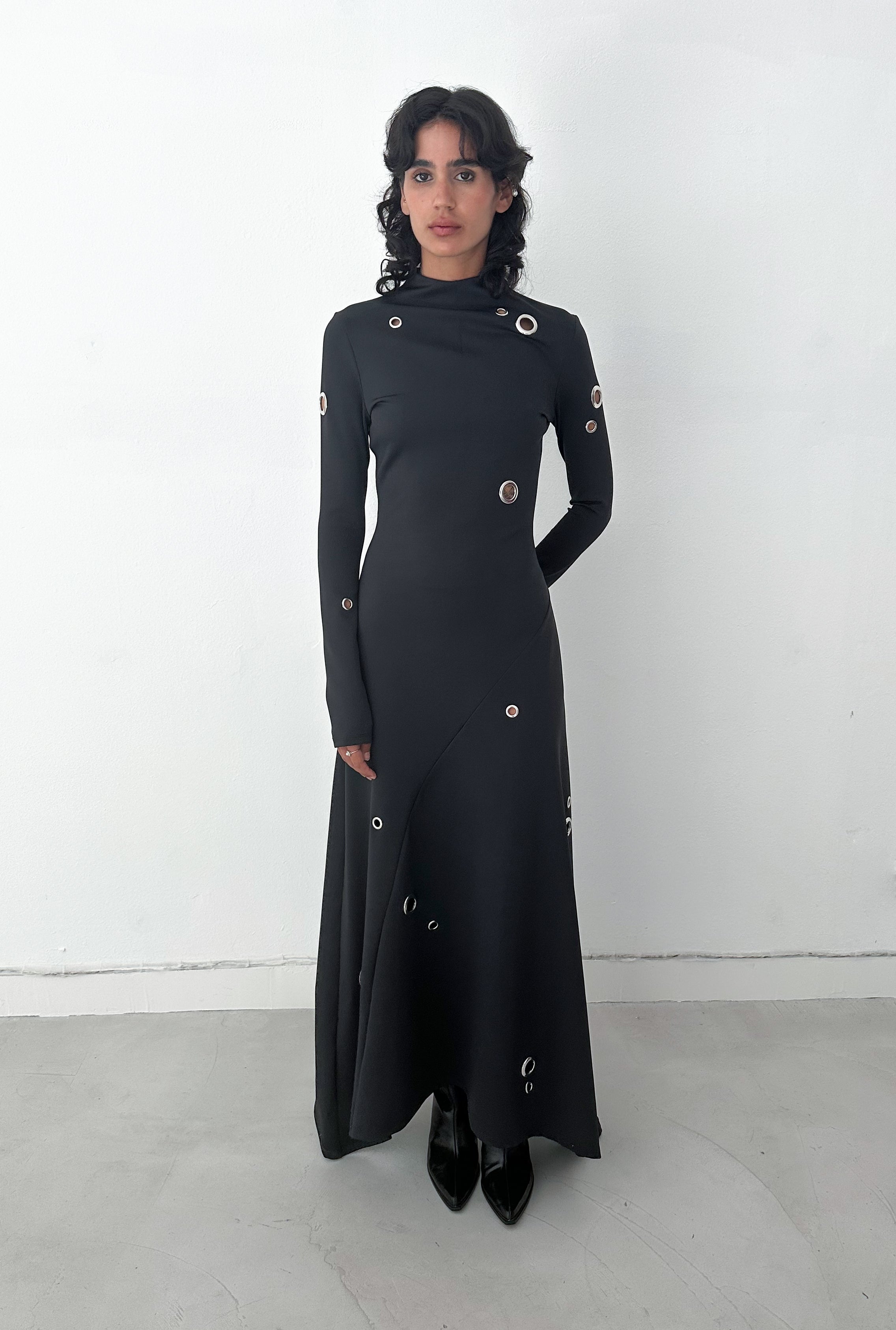 SAEMDI Silvia Grommet Maxi Dress