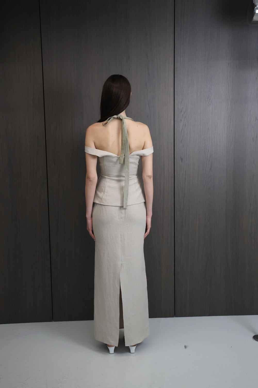 MAET Sinatra Linen Top - Beige