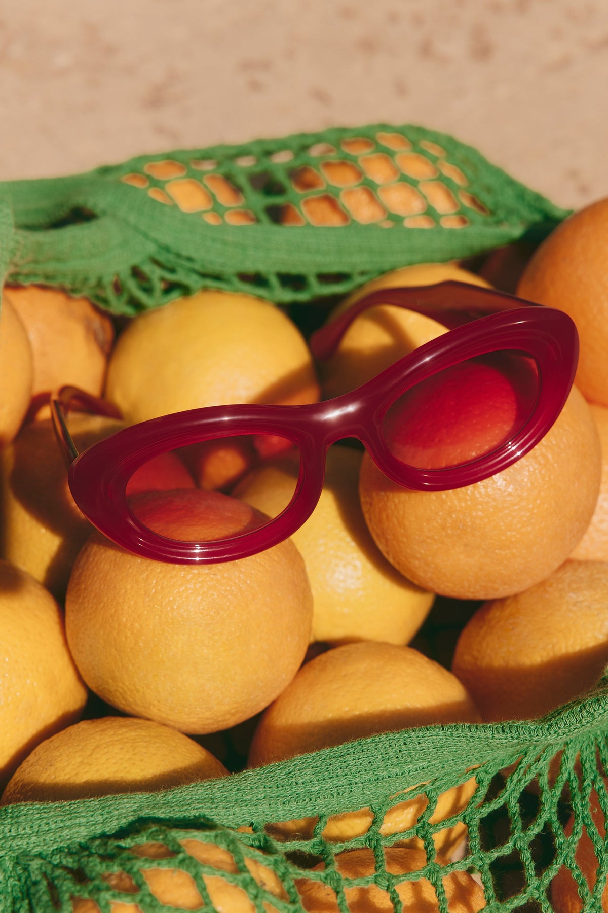 Simon Miller SM X Delarge Mirage Sunglasses - Milky Red