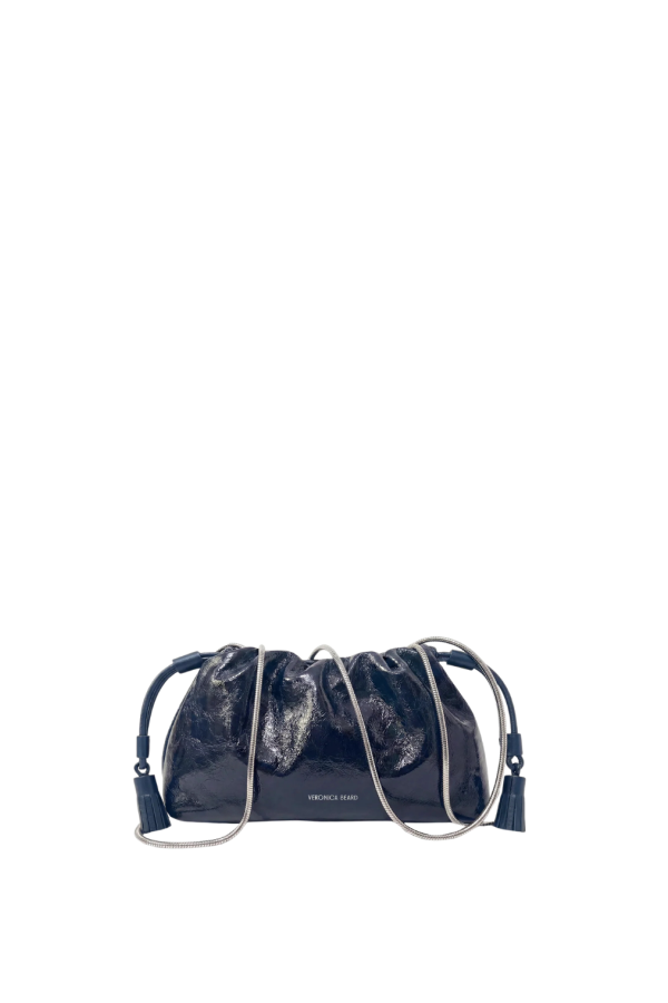 Veronica Beard Small Crinkle Stash Bag - Navy