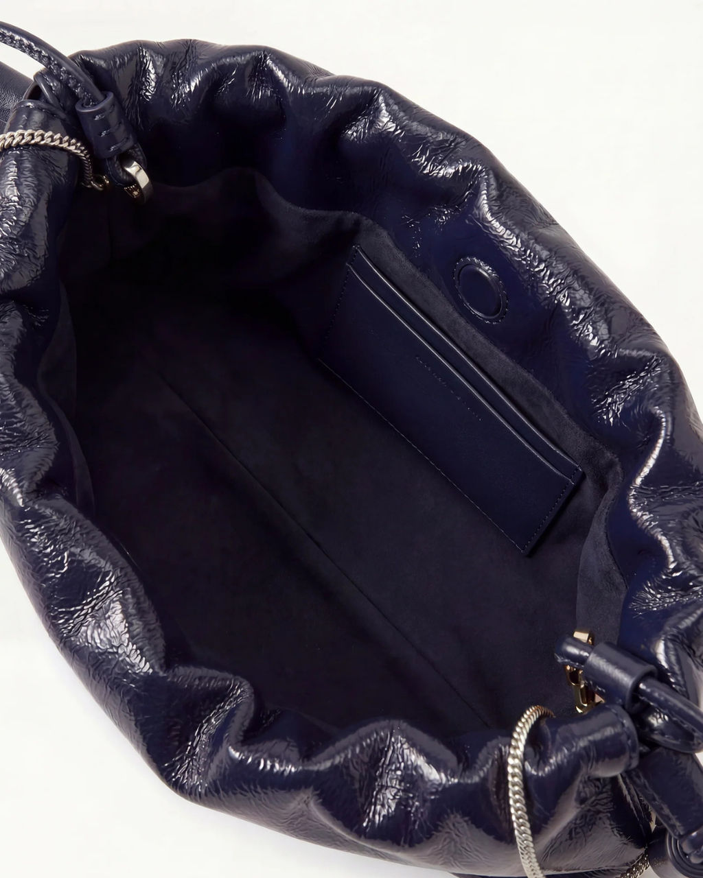 Veronica Beard Small Crinkle Stash Bag - Navy