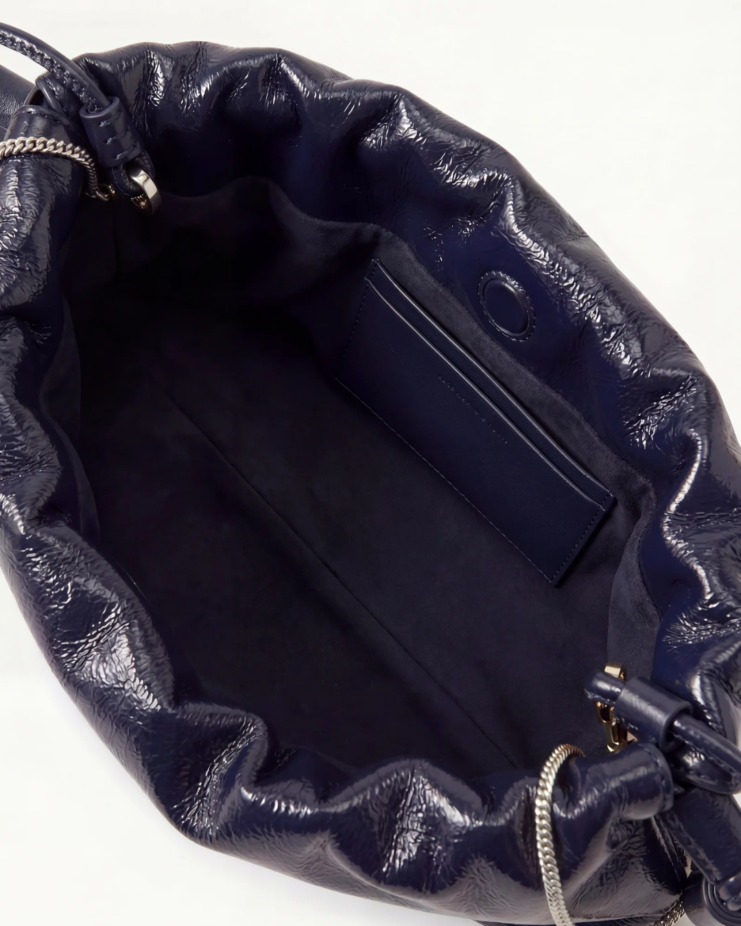 Veronica Beard Small Crinkle Stash Bag - Navy