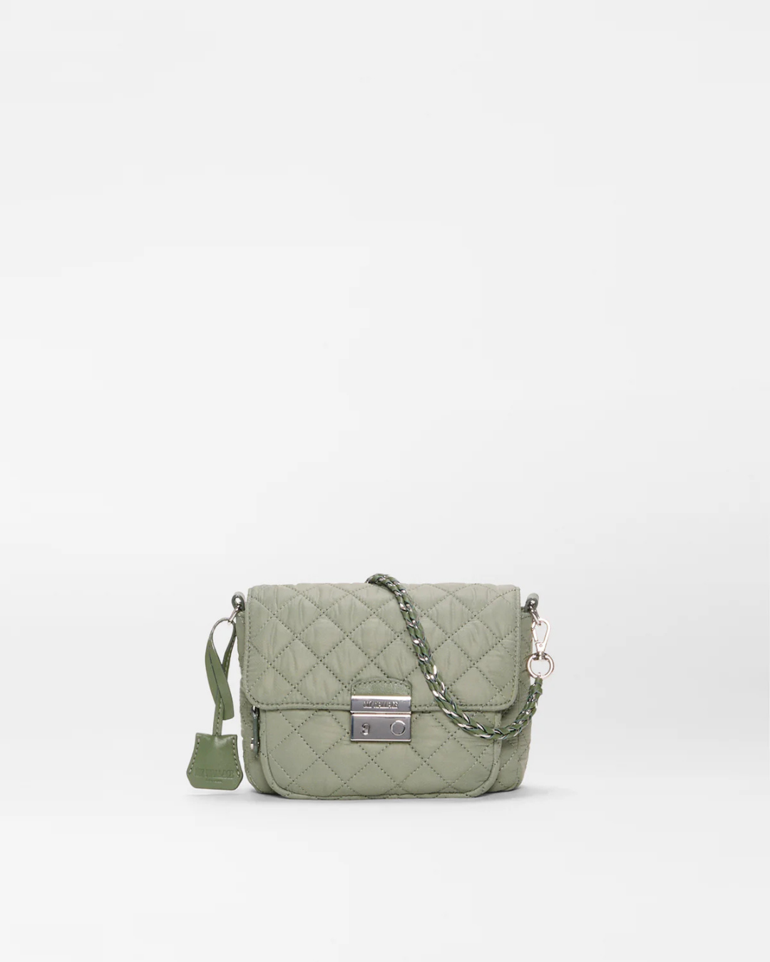 MZ Wallace Small Crosby Lock Crossbody Bag - Agave Green