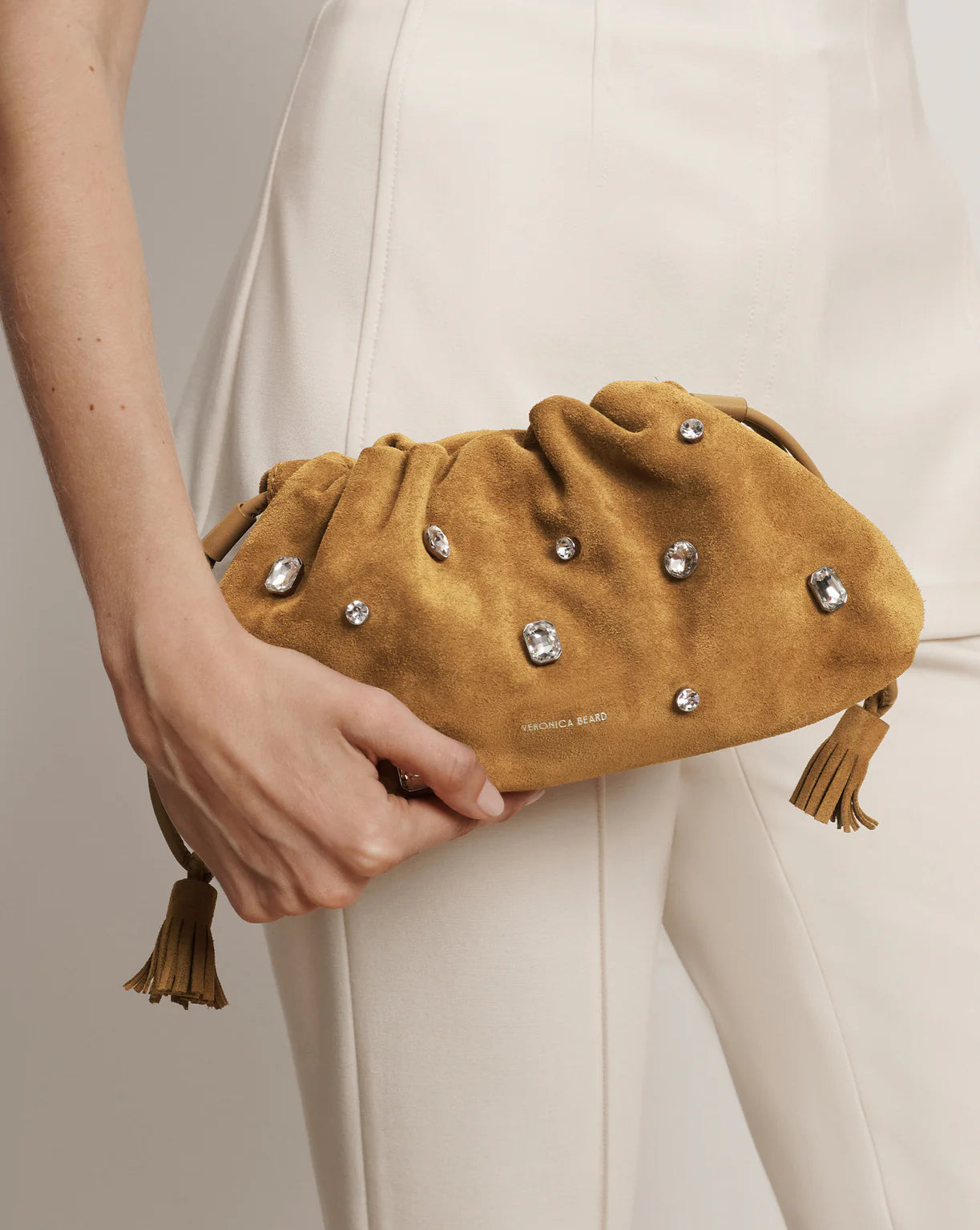 Veronica Beard Small Crystal Stash Bag - Acorn