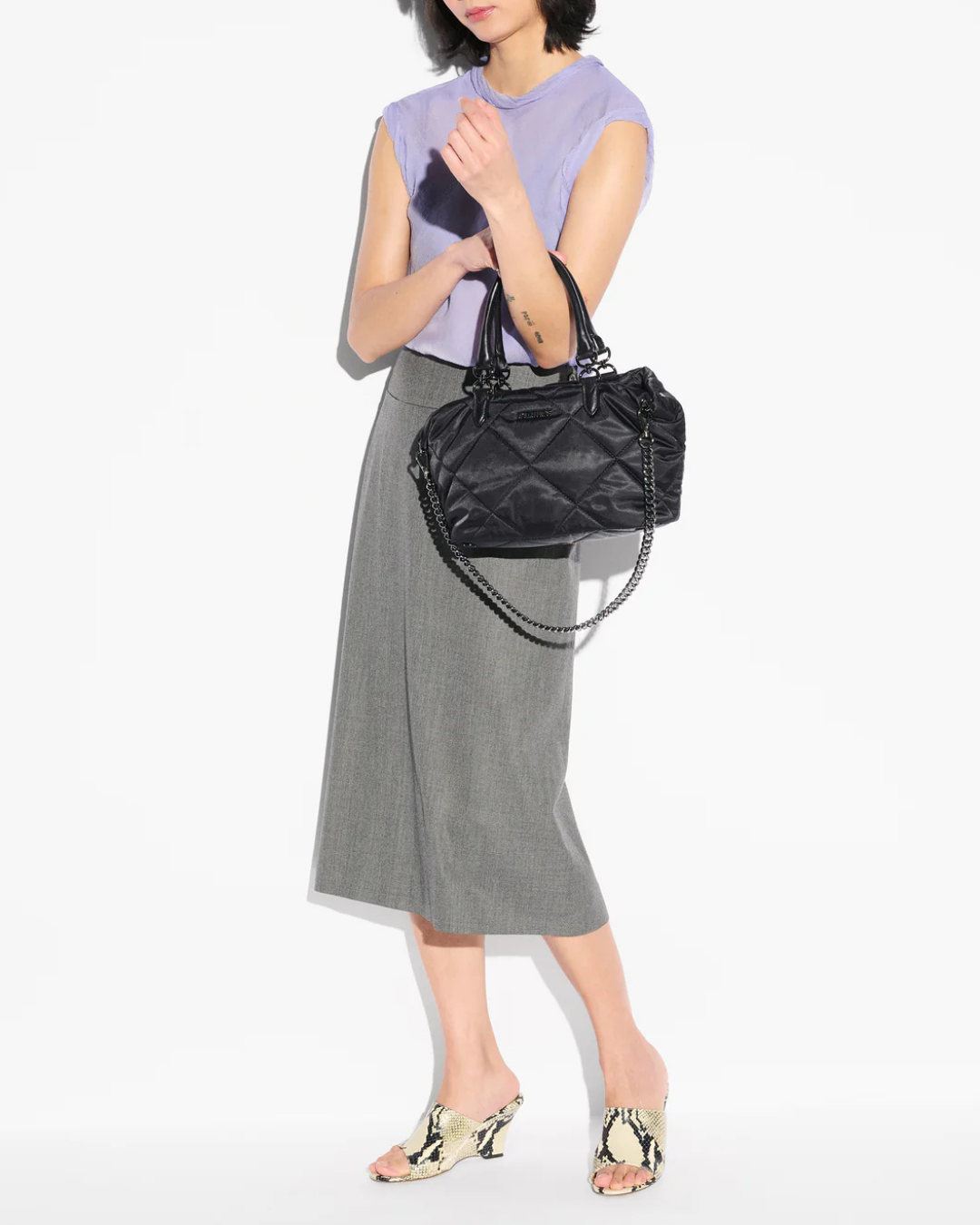 MZ Wallace Small Madison E-W Tote - Black