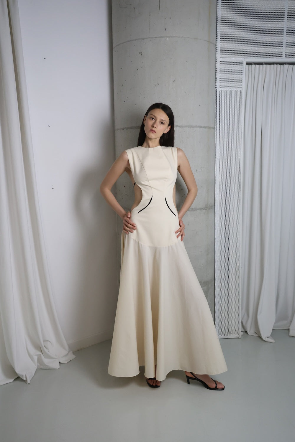 MAET Solea Midi Dress - Beige