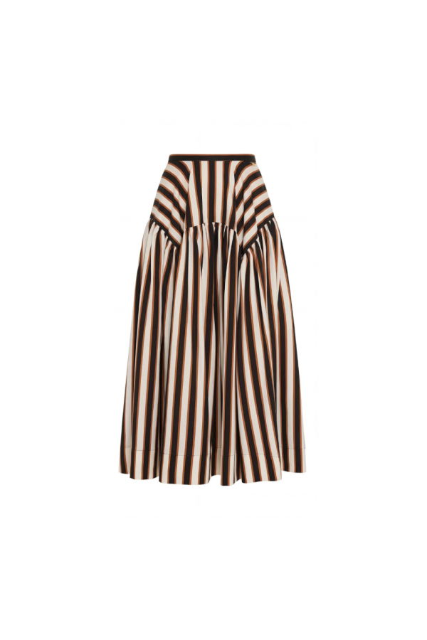 Amanda Uprichard Spencer Midi Skirt - Ivory/Combo
