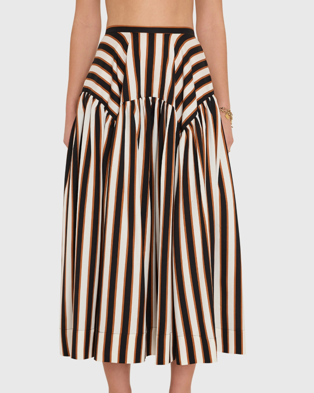 Amanda Uprichard Spencer Midi Skirt - Ivory/Combo