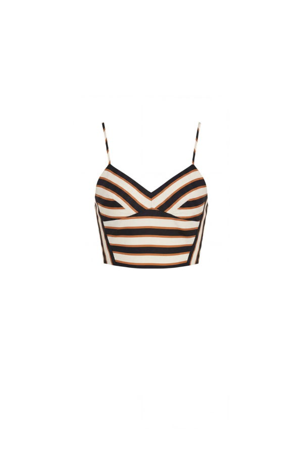 Amanda Uprichard Spencer Top - Ivory/Combo