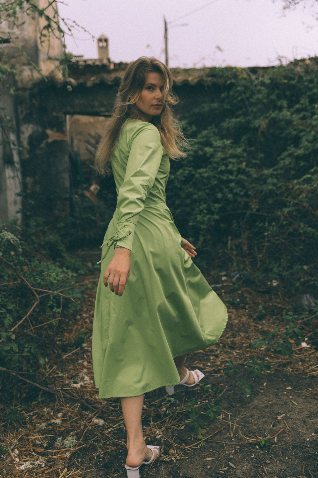 Siz Springy Dress - Lime Green