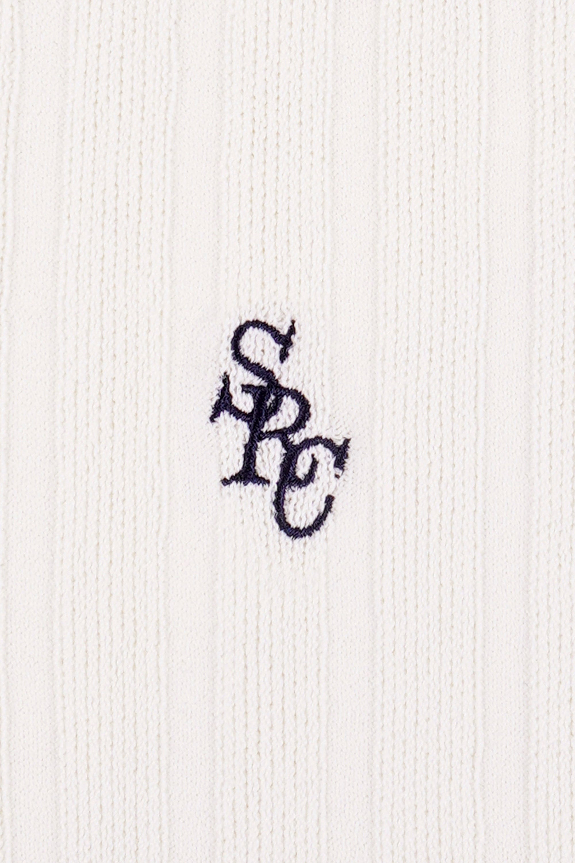 SPORTY & RICH SRC Ribbed Trousers - Ecru