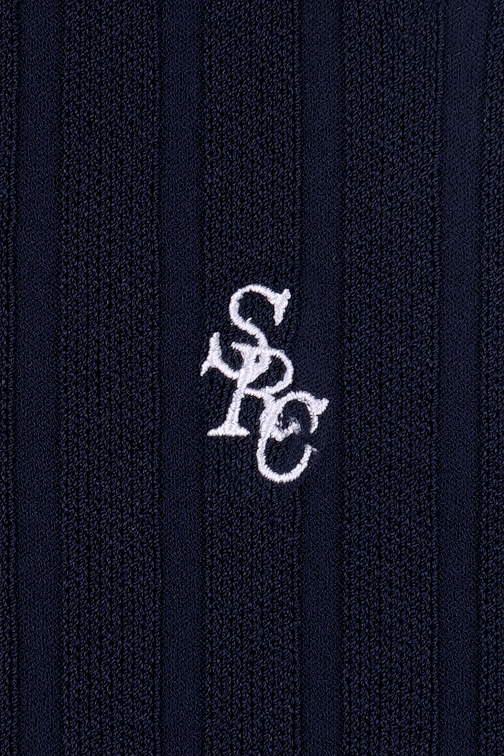 SPORTY & RICH SRC Ribbed Trousers - Dark Navy