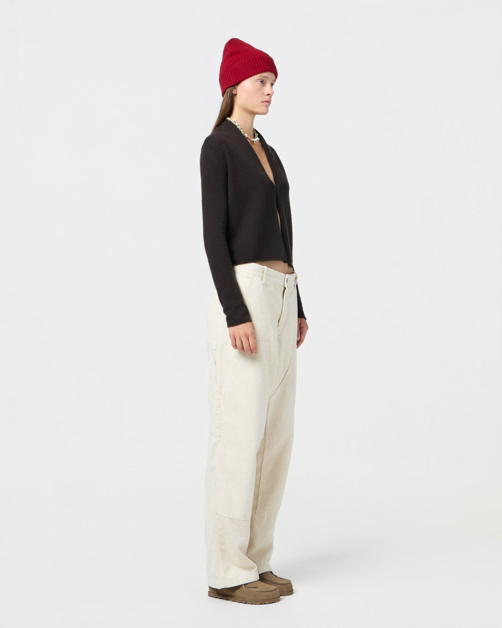 Guest in Residence Stealth Cardigan - Burnt Cocoa