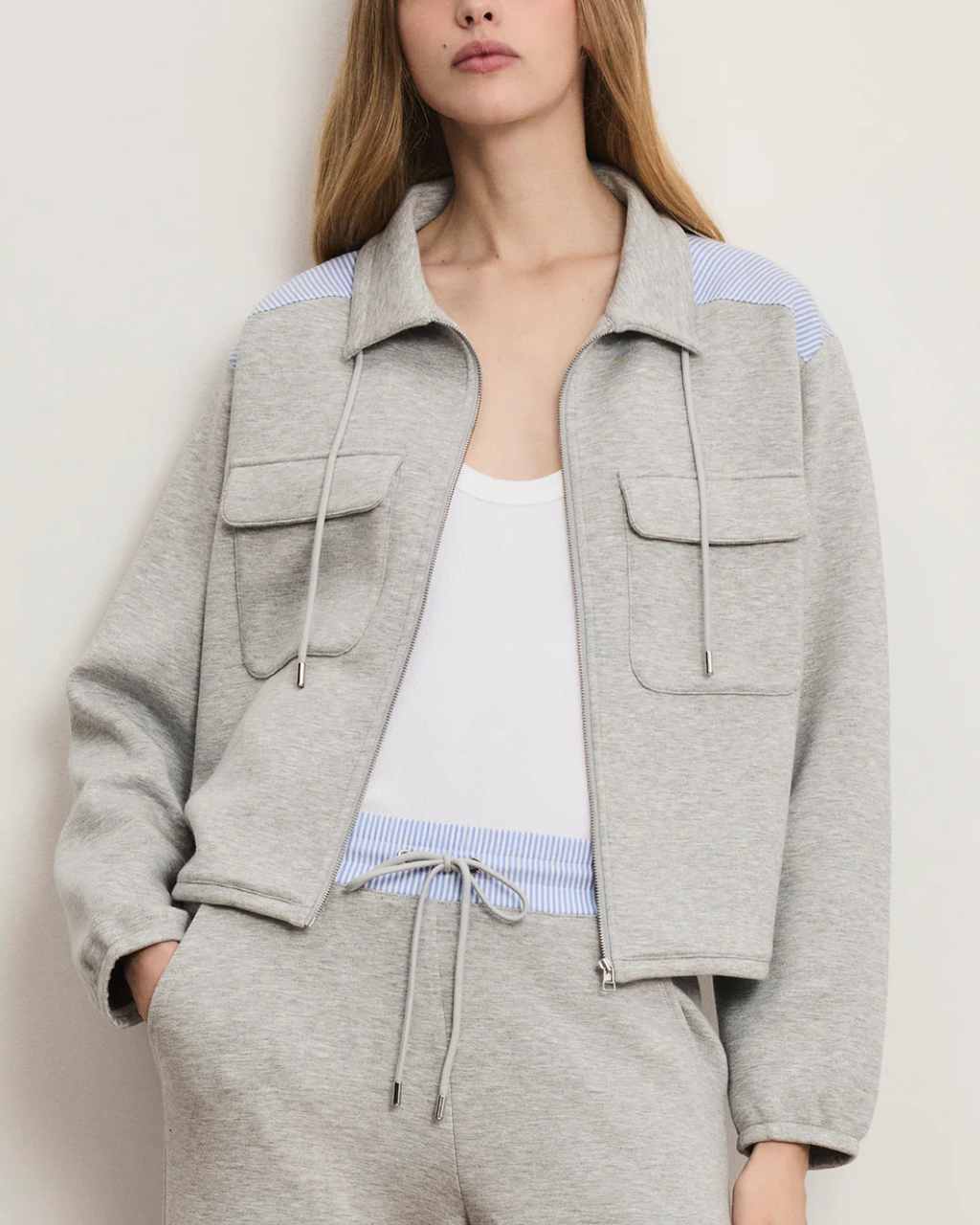 Veronica Beard Stellant Jacket - Light Heather Grey
