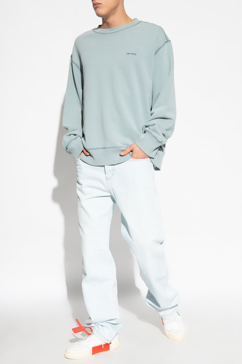 AMI / STK Tunic Top - Aquamarine