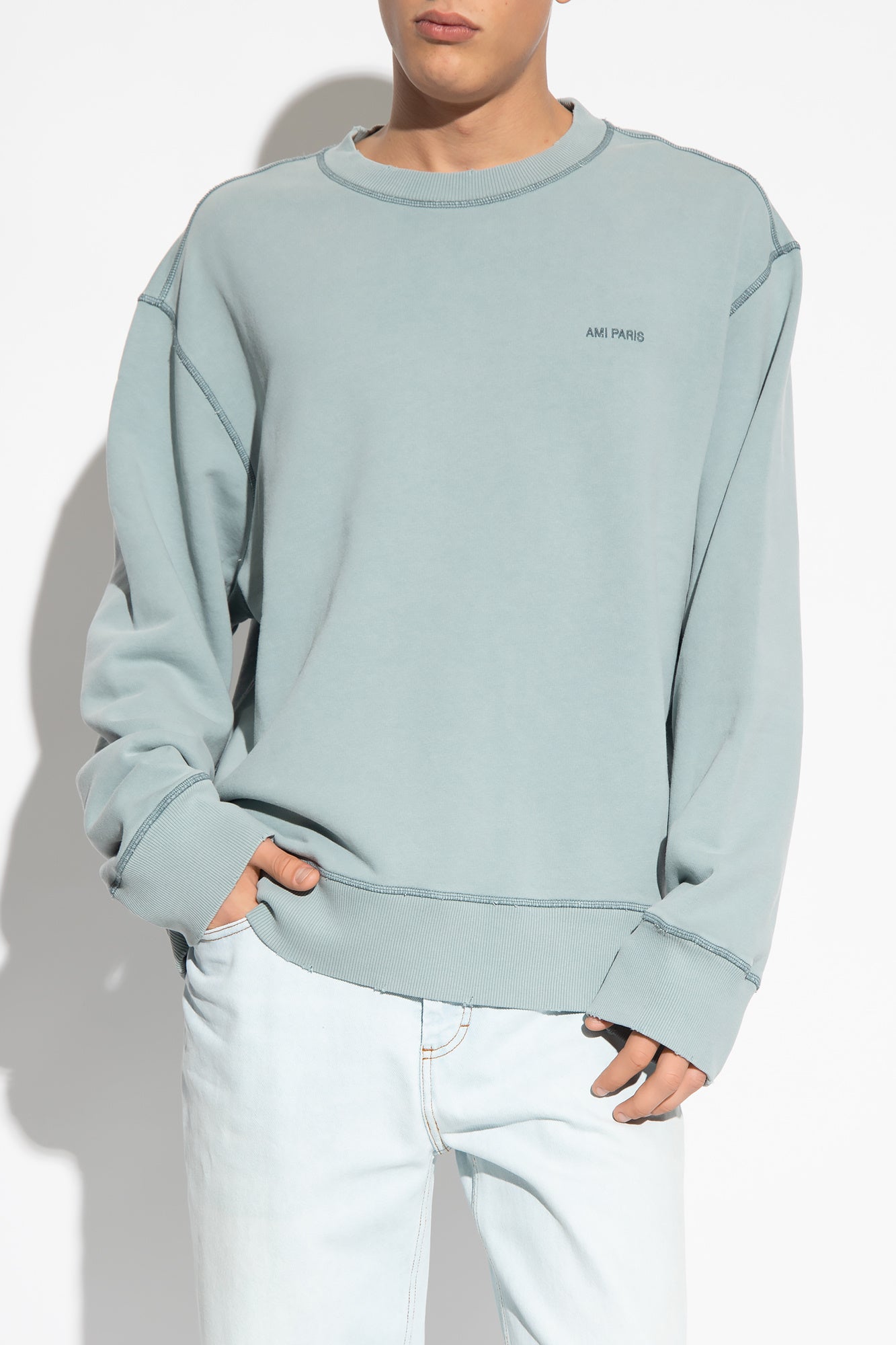 AMI / STK Tunic Top - Aquamarine