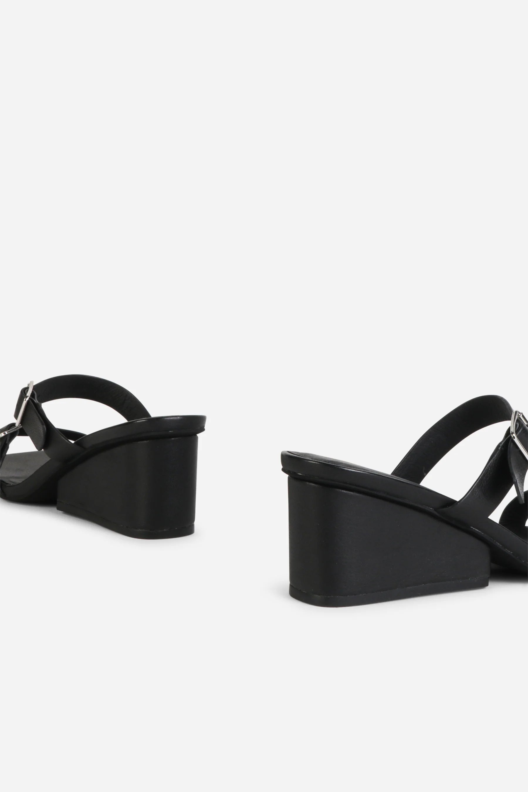 "INTENTIONALLY __________." Surrender Leather Wedge Heel Sandal