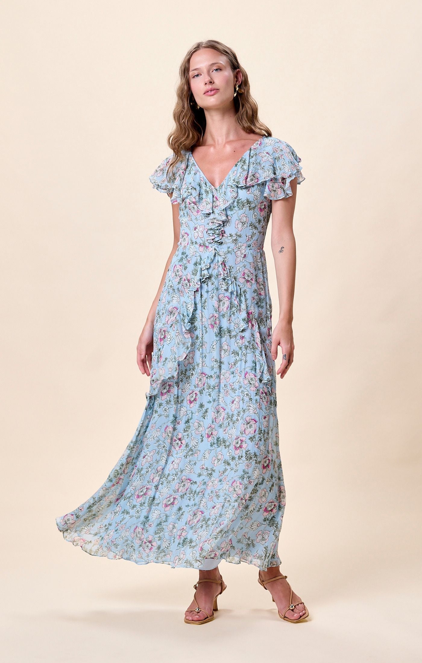 Cleobella Sabina Ankle Dress - Luna Flora Print