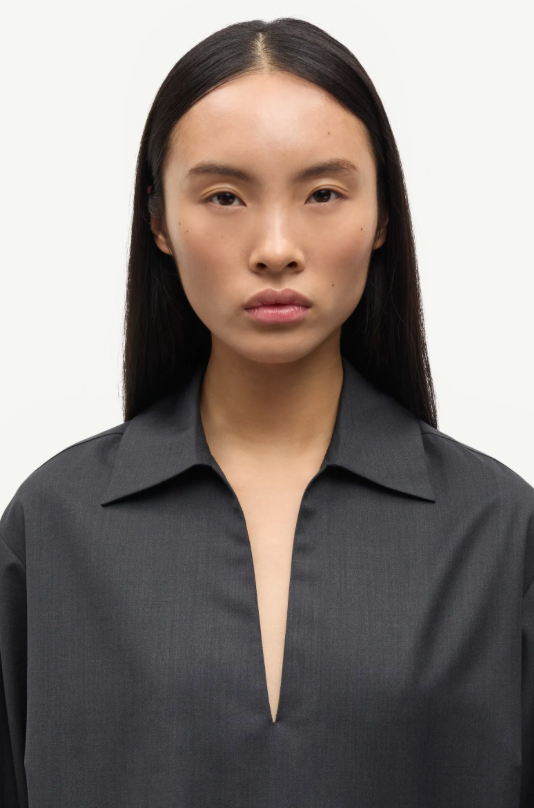 SAMSOE Sadaphne Shirt - Black Melange