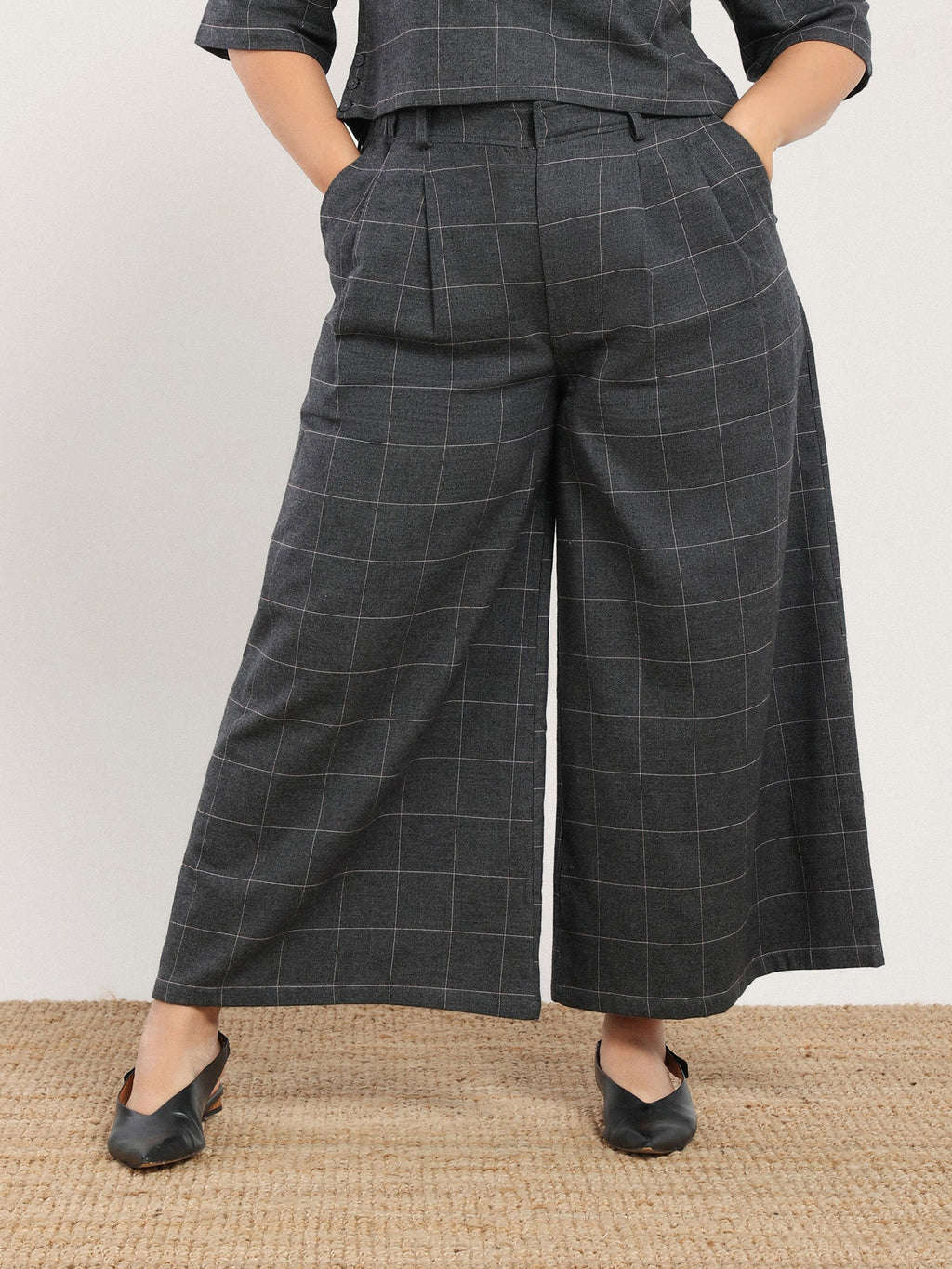 NAZEERAH Sahla Trousers - Smoke
