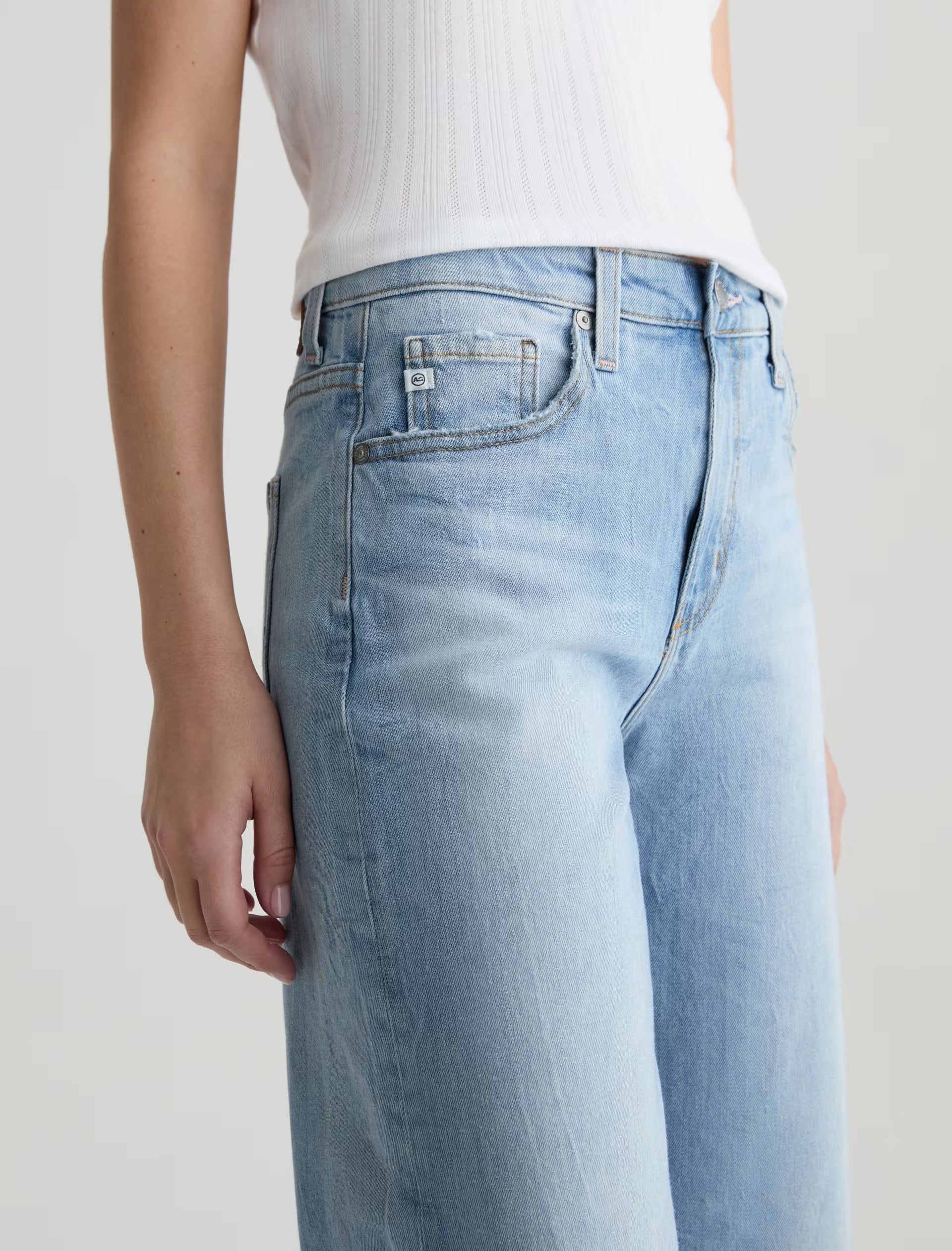 Adriano Goldschmied Saige Wide Leg Crop Jeans
